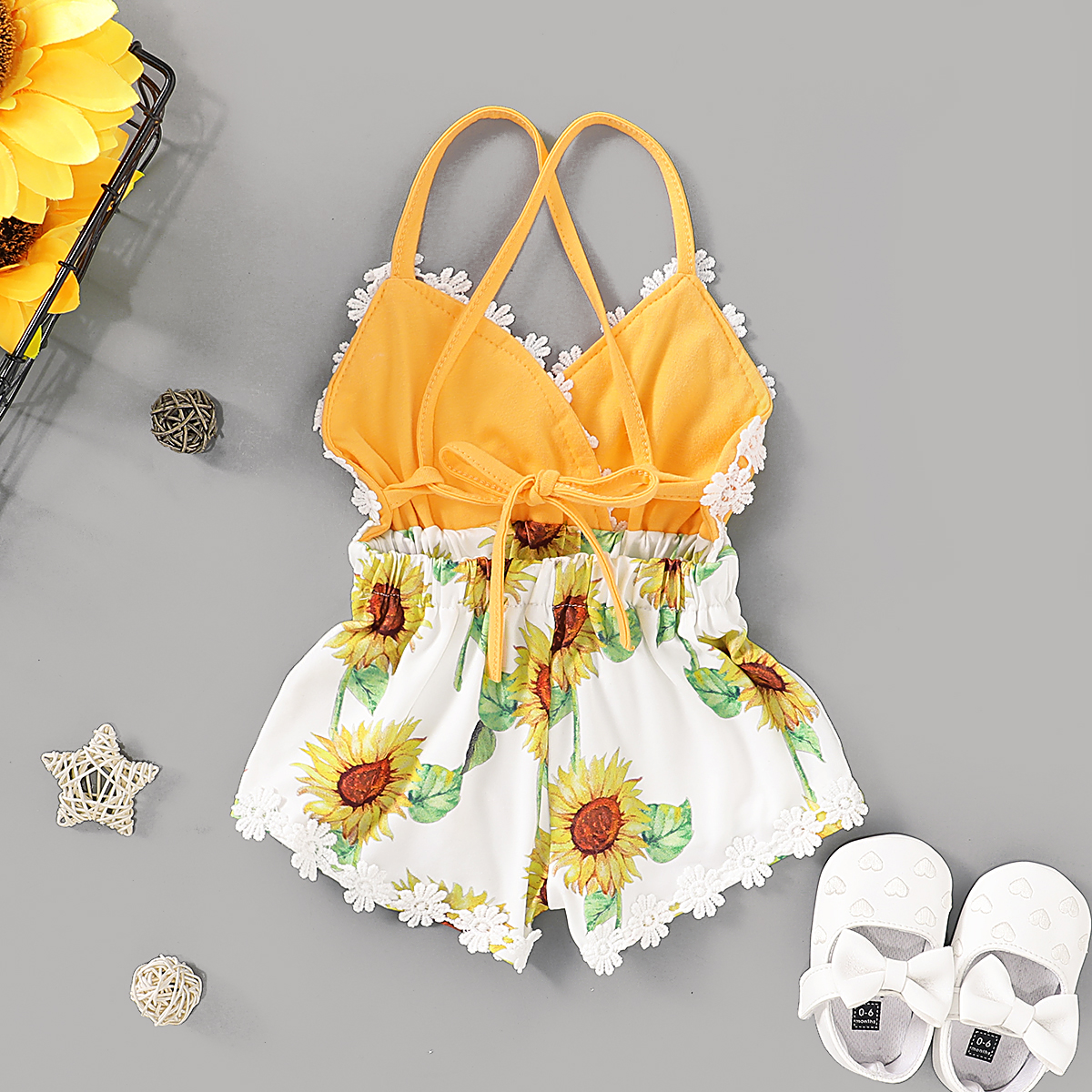 watermelon pineapple sunflower printing nonhood cute summer swimsuit NHSSX592795picture4