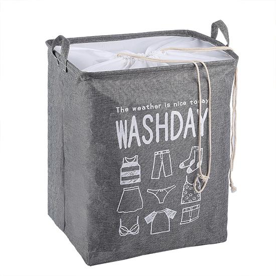 Household dirty clothes basket cotton linen cloth basket large waterproof collapsible laundry basket NHYSL600102picture17