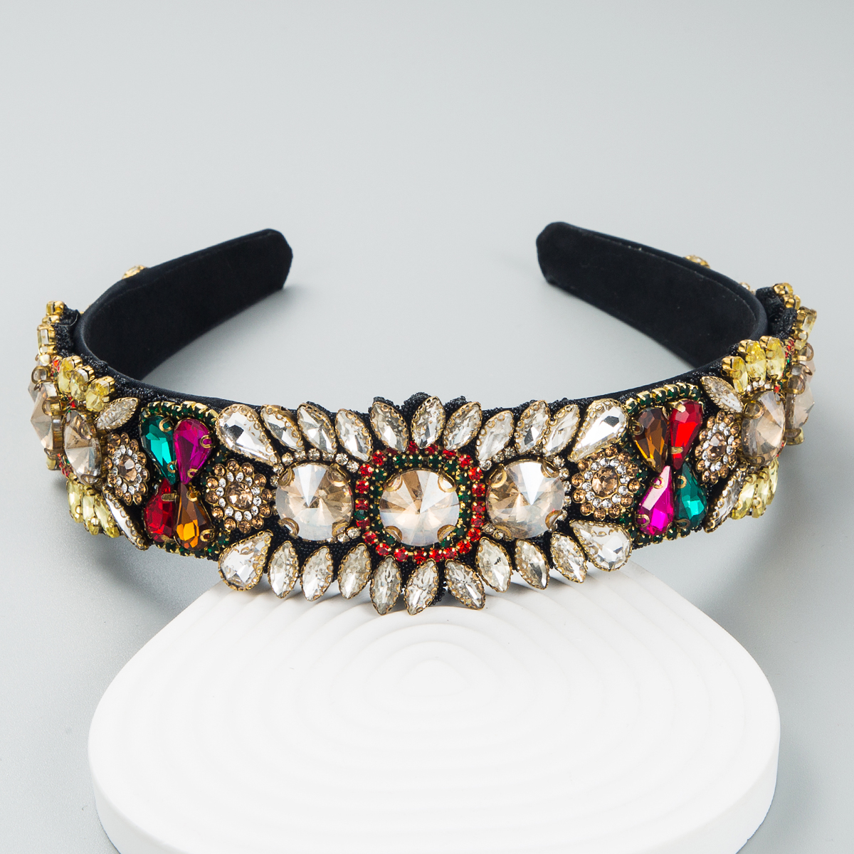 bohemia colorful Baroque Vintage Jeweled Headband hairbandpicture3