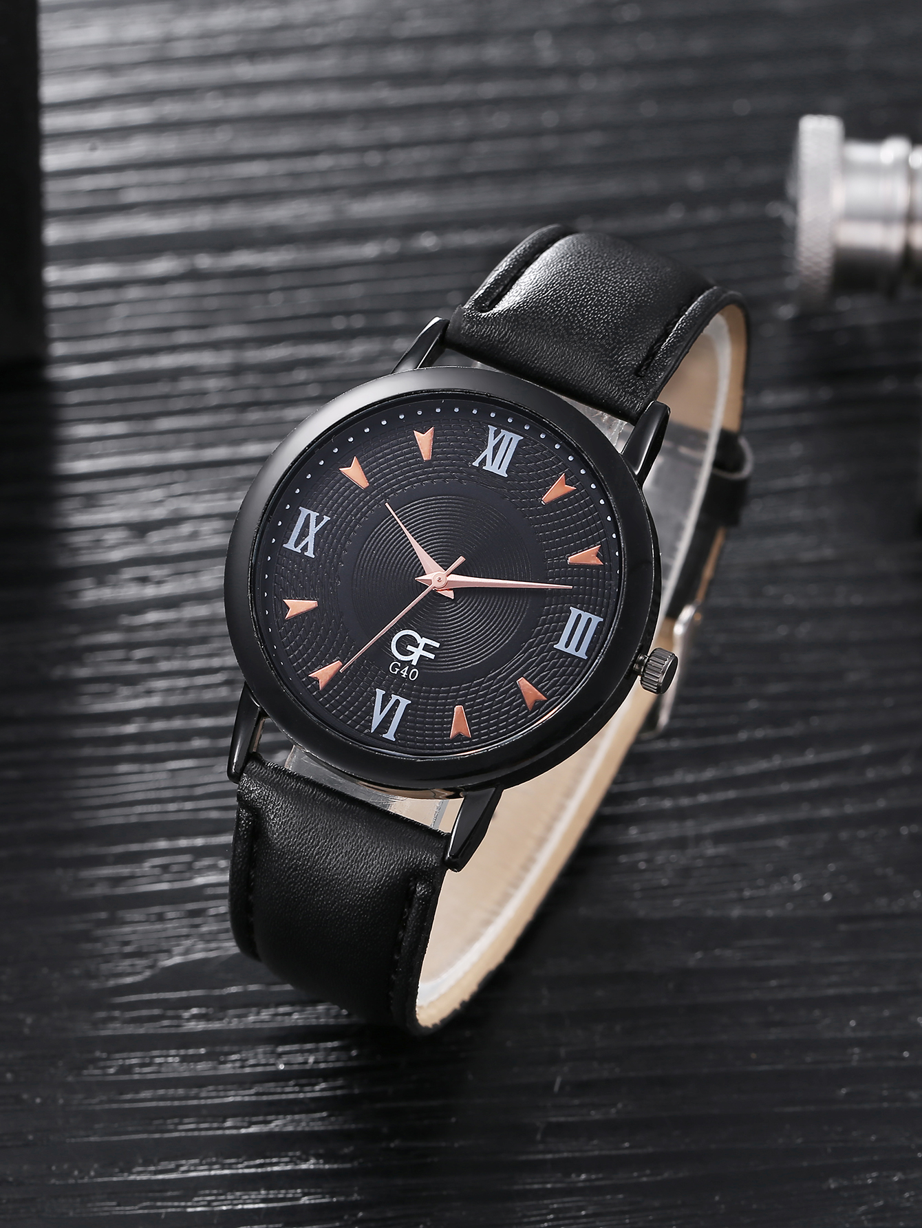 Korean version of the trendy fashion personality Roman scale business casual quartz watchpicture2