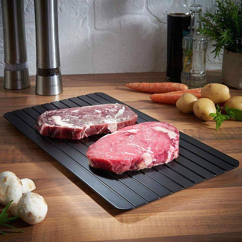 Personalisierte AluminiumAuftauplatte in Lebensmittelqualitt fr Steaks Tiefkhlkost Fleisch schnelle Auftauplattepicture6