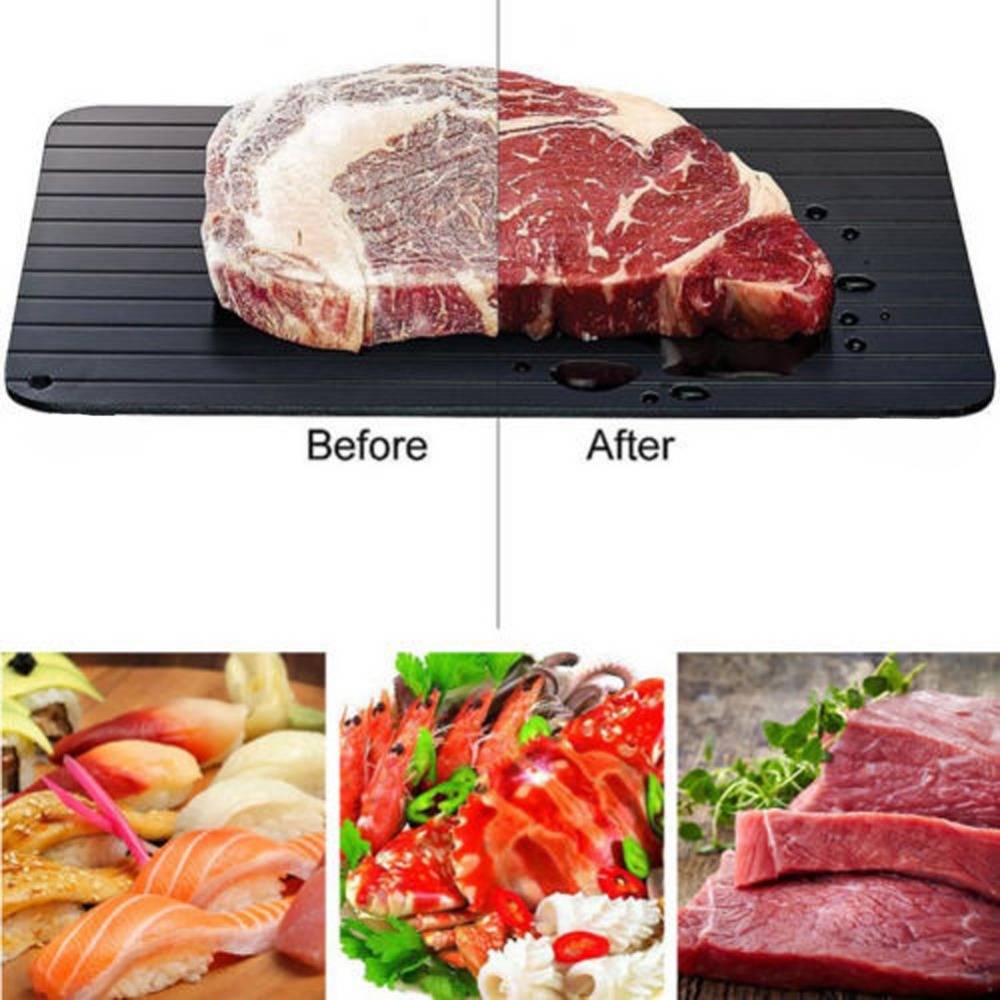 Personalisierte AluminiumAuftauplatte in Lebensmittelqualitt fr Steaks Tiefkhlkost Fleisch schnelle Auftauplattepicture7