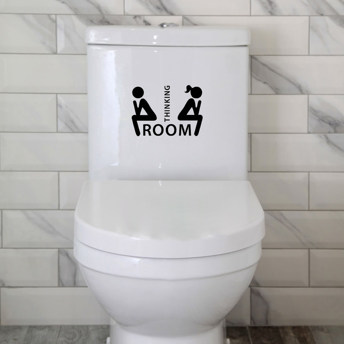 Grohandel 3pcs Thinking Room Toilettendeckel Aufkleberpicture1