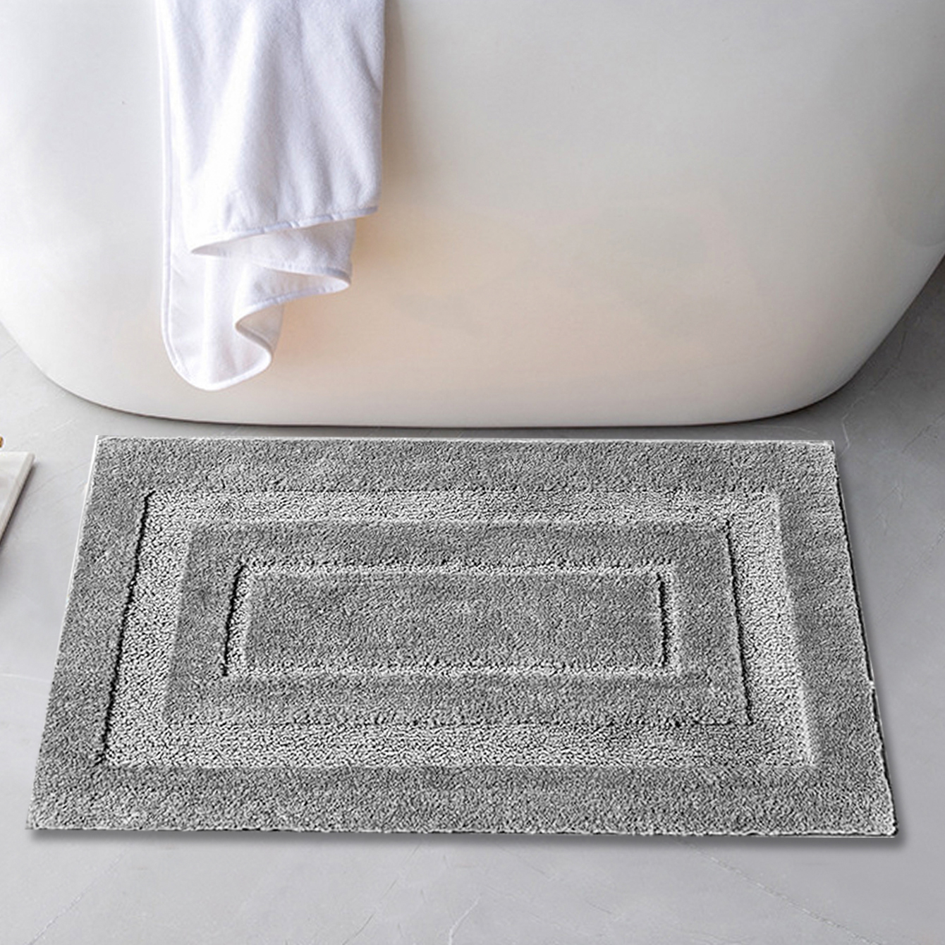 Tapis de sol antidrapant pour salle de bain en peluche absorbant doux en gros 40  60cmpicture2