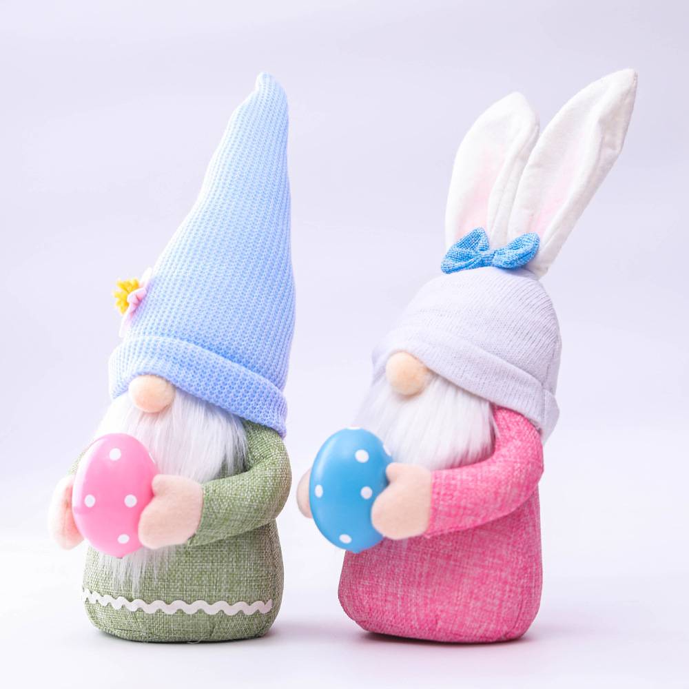 Pques rose oreilles plaid lapin nain poupe elfe poupe produits de dcoration de la maisonpicture5