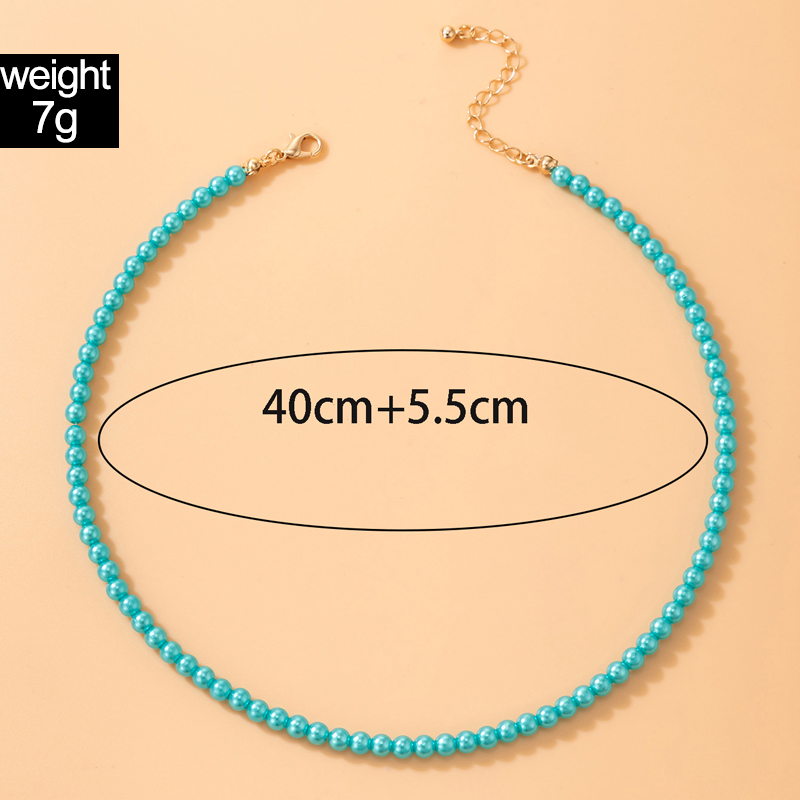 Korean Style Pearl Necklace Womenu0027s Single Layer Necklace