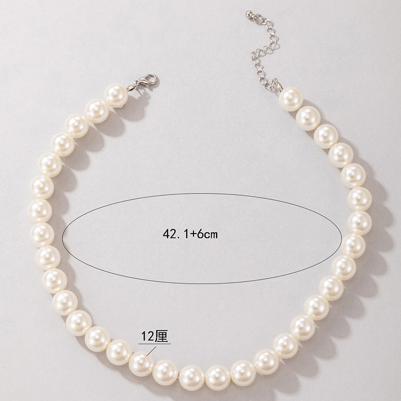 Korean Style Pearl Necklace Womenu0027s Single Layer Necklace