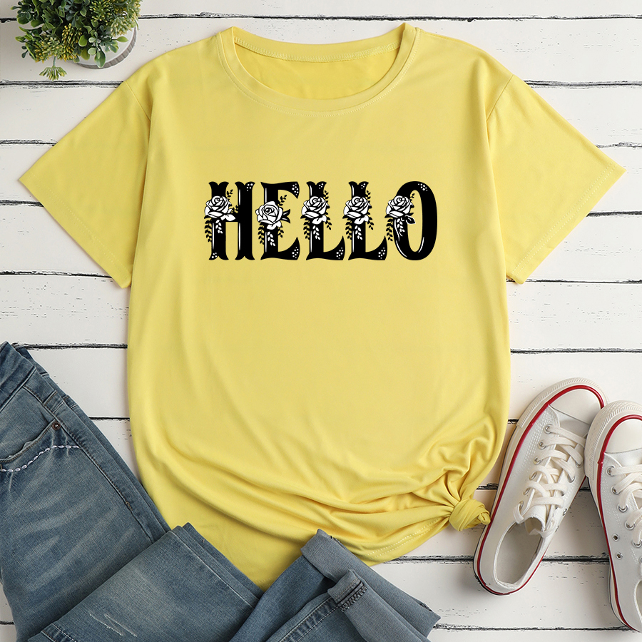 Letter Fashion Print Ladies Loose Casual TShirtpicture3