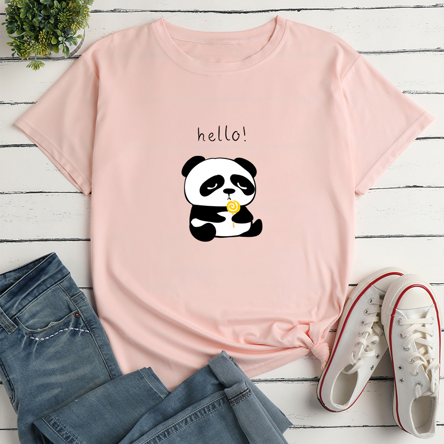 Panda Personality Print Tshirt dcontract pour femmepicture3