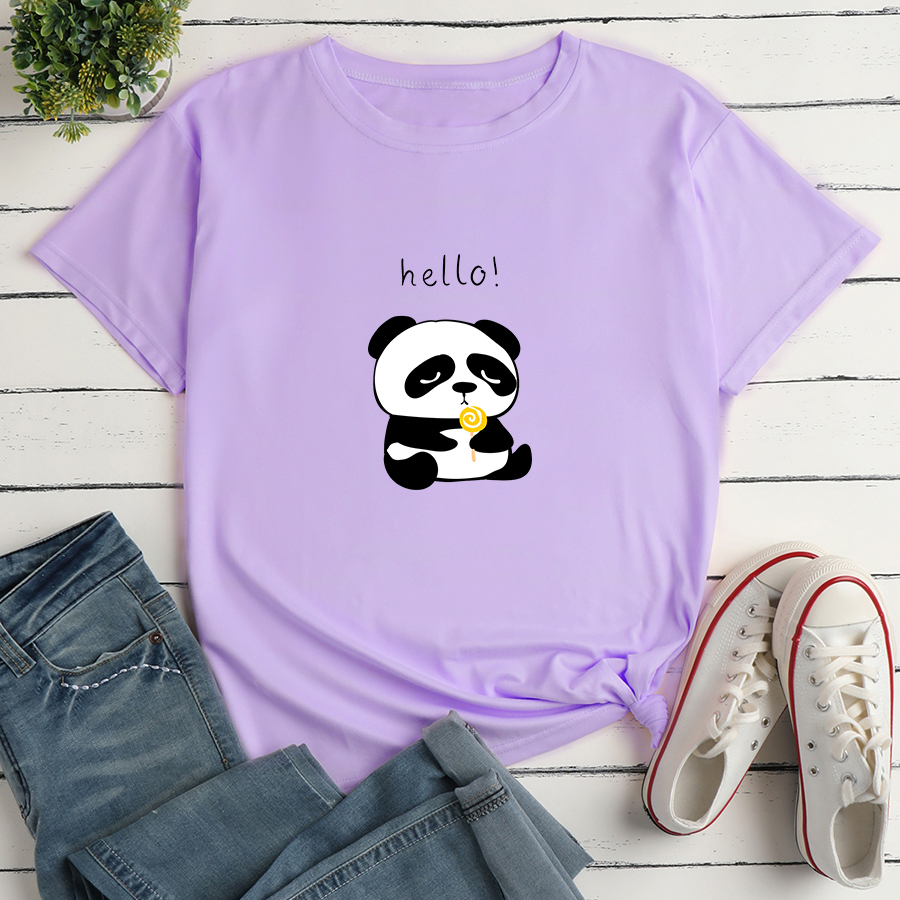 Panda Personality Print Tshirt dcontract pour femmepicture4