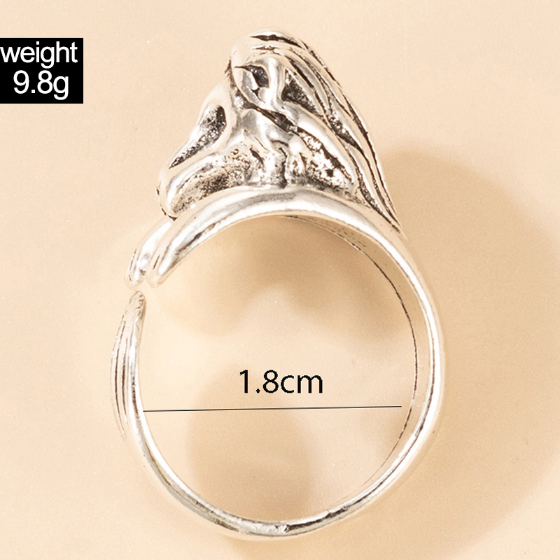 exaggerated retro alloy animal lion alloy ringpicture21