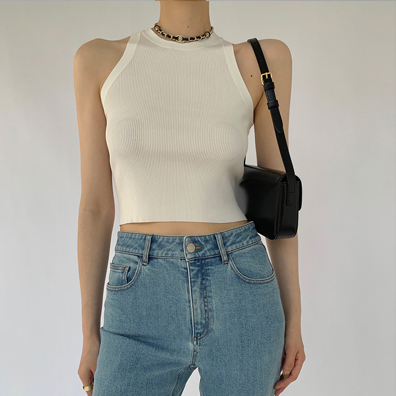 Fashion womens slim vest halter neck suspender sleeveless toppicture2