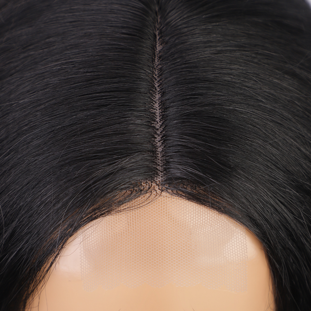 perruques pour femmes section mdiane longue ondulation de l39eau boucle perruques de fibres chimiquespicture6