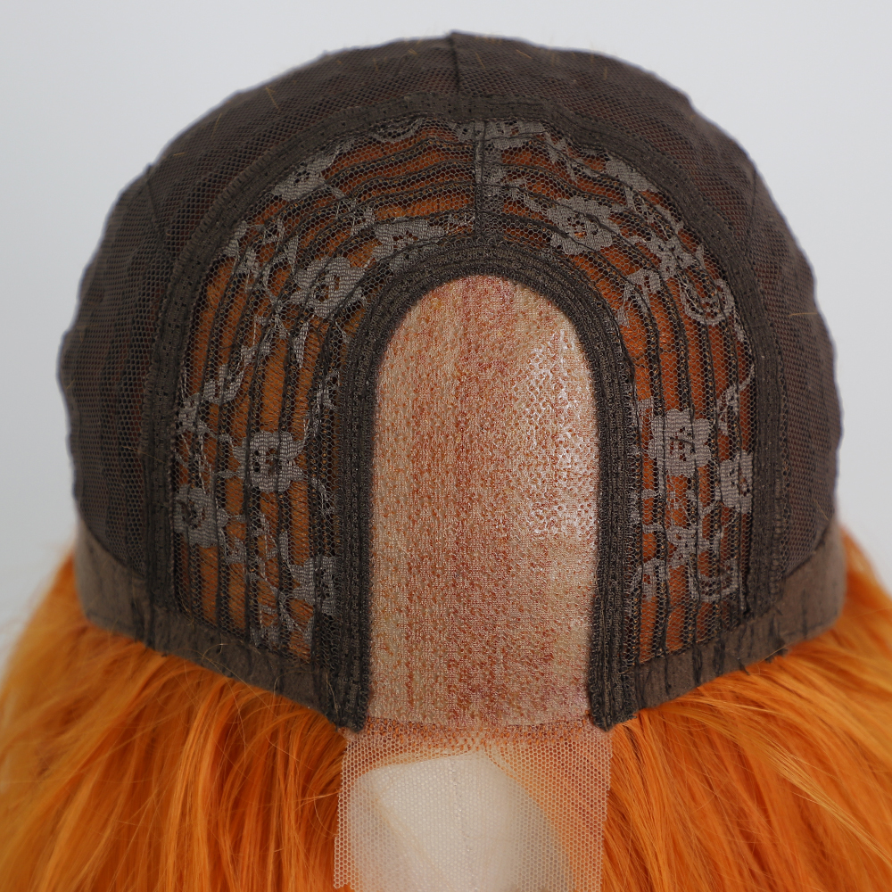 Damenpercke langes lockiges Haar flauschige Wasserkruselung Percke Kopfbedeckung Perckenpicture9