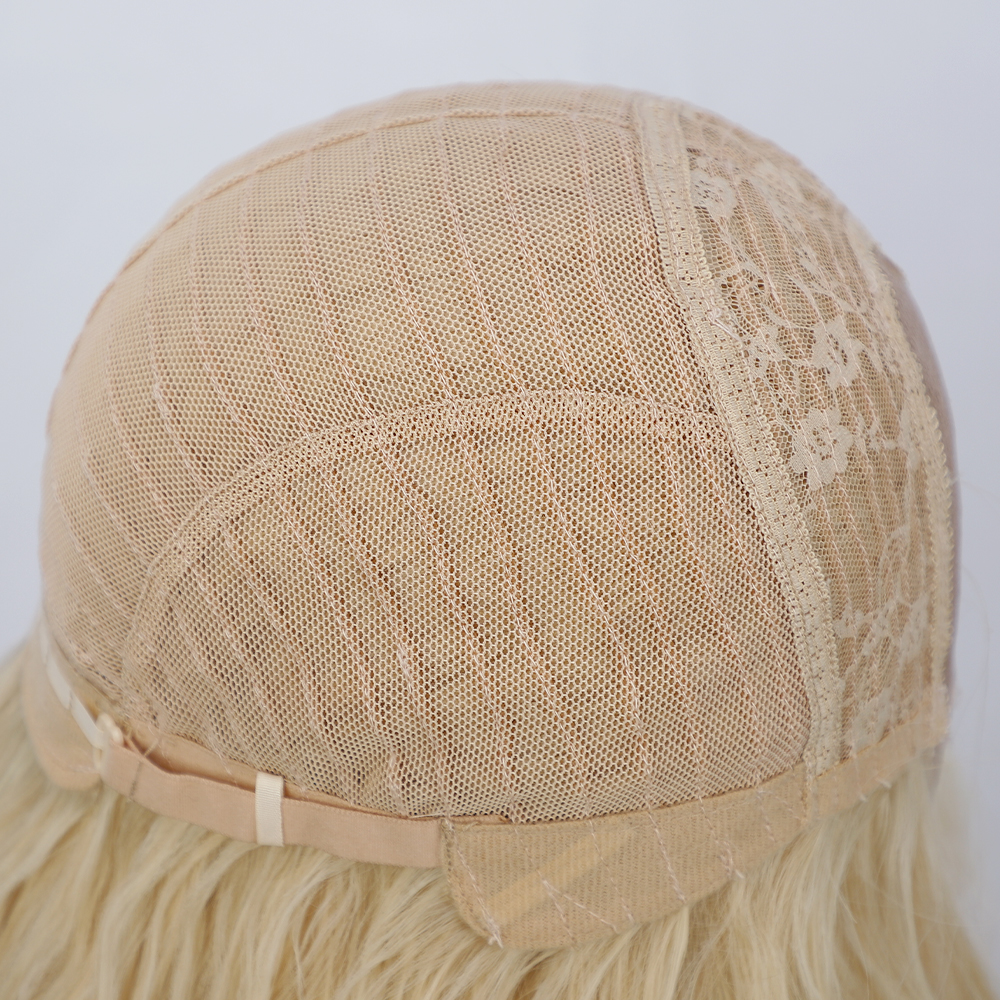 Europische und amerikanische Damenpercken kleine Spitze langes lockiges Haar goldene Wasserkruselung Kopfbedeckungen aus Chemiefaser Perckenpicture6