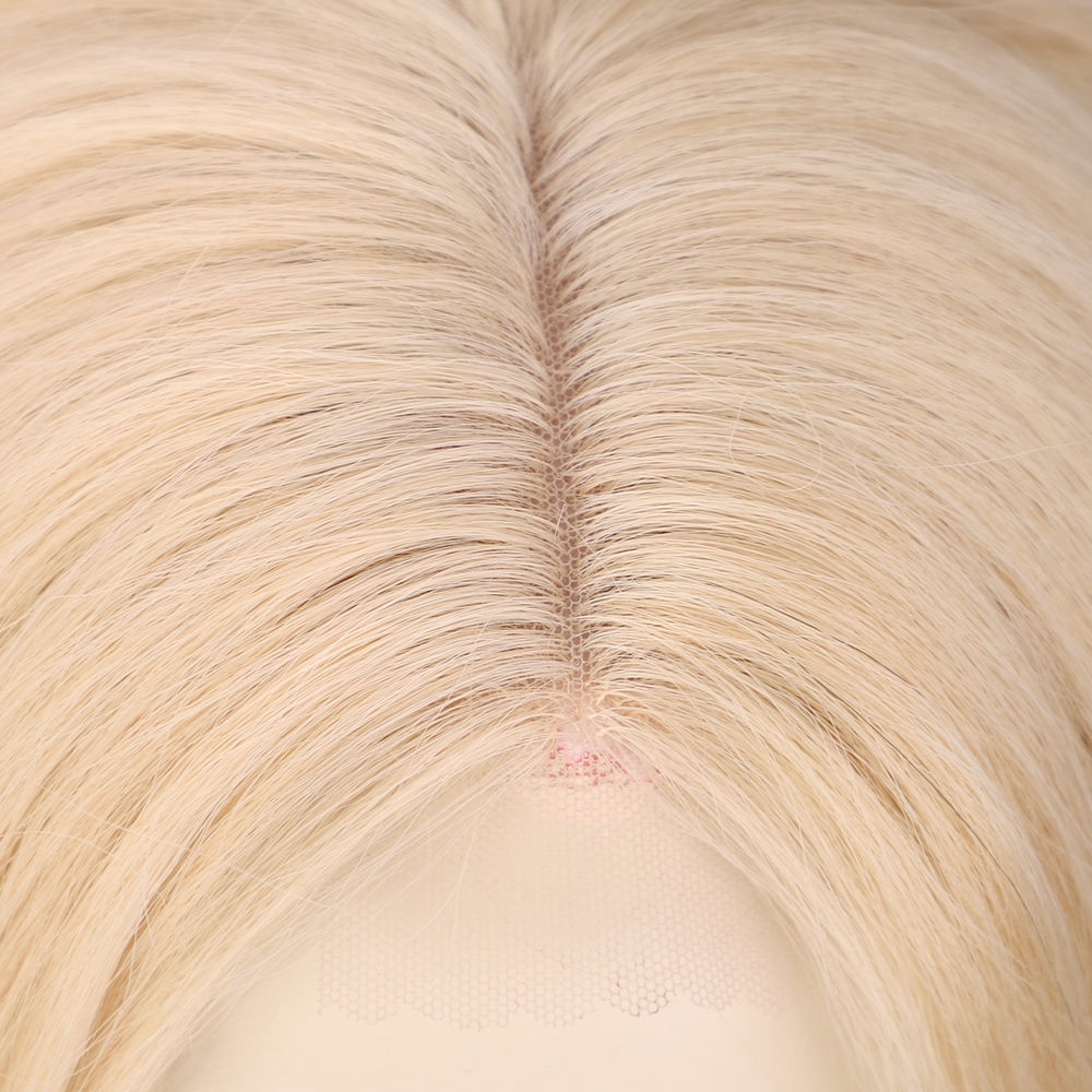 Perruques pour femmes europennes et amricaines petite dentelle longs cheveux boucls ondulations d39eau dores coiffures en fibres chimiques perruquespicture7
