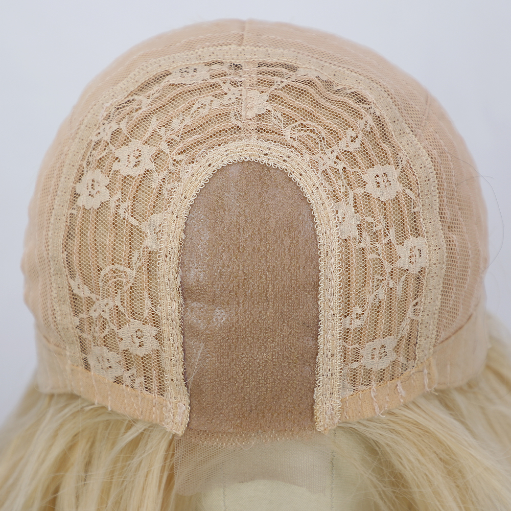 Europische und amerikanische Damenpercken kleine Spitze langes lockiges Haar goldene Wasserkruselung Kopfbedeckungen aus Chemiefaser Perckenpicture9