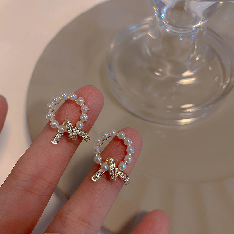 2022 neue einzigartige Ohrringe Frauen HighEndNischendesign super Fee exquisite Perle Zirkon Ohrringe Frauenpicture4