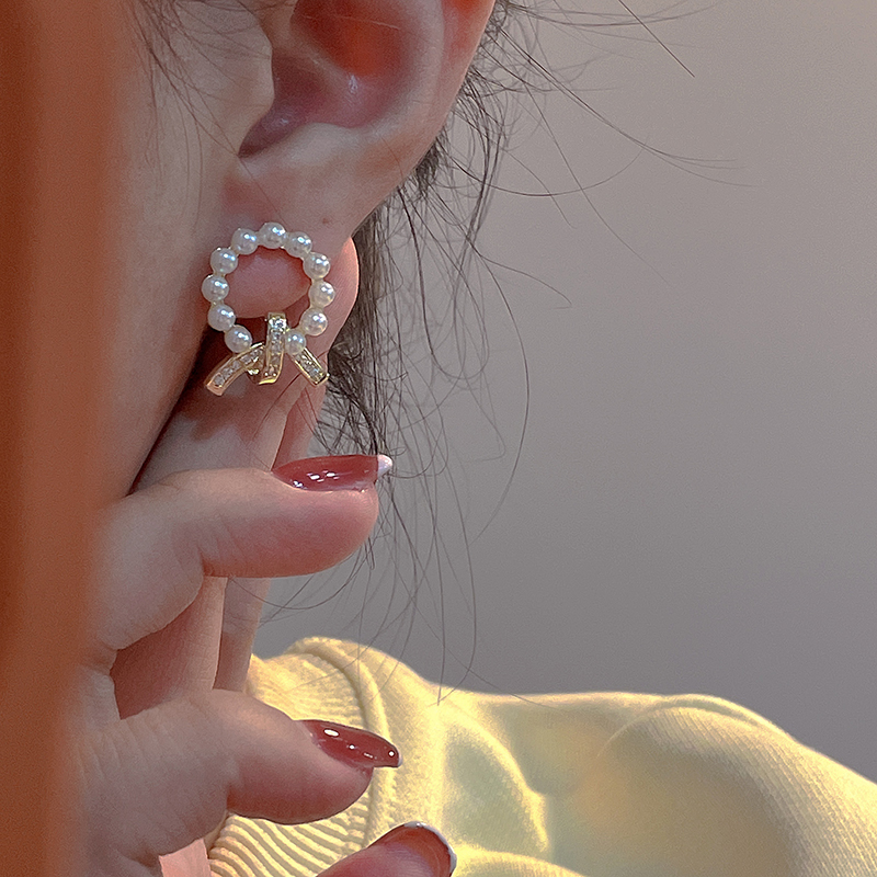 2022 neue einzigartige Ohrringe Frauen HighEndNischendesign super Fee exquisite Perle Zirkon Ohrringe Frauenpicture6