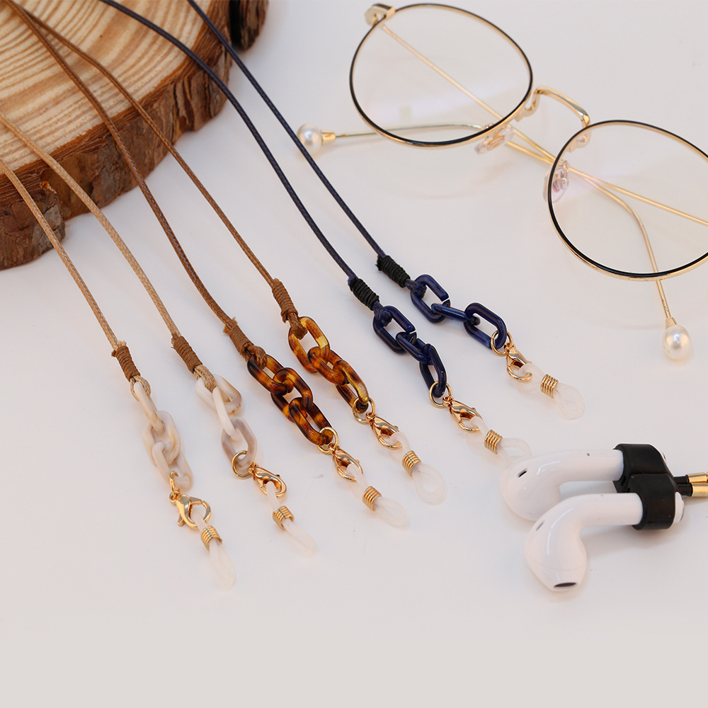Europe America Japan and South Korea new wax rope Ushaped buckle antilost mask chain accessories women39s allmatch simple glasses chainpicture3