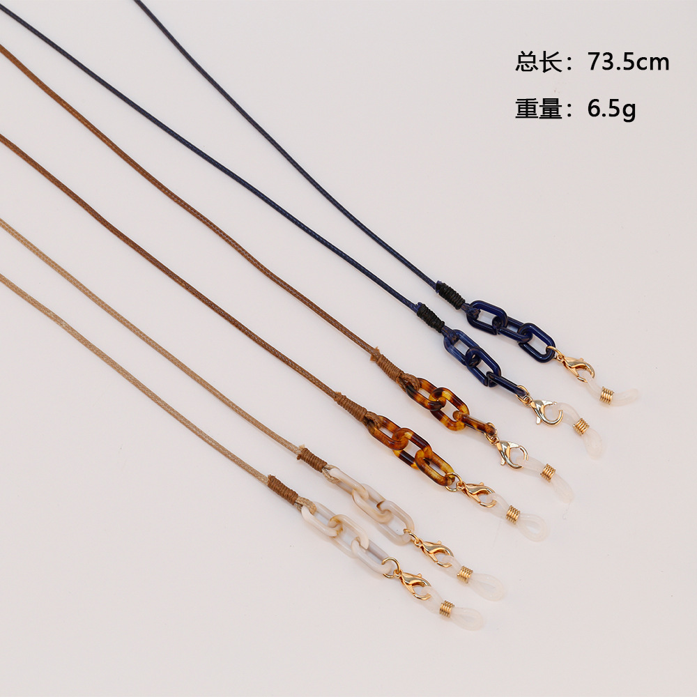 Europe America Japan and South Korea new wax rope Ushaped buckle antilost mask chain accessories women39s allmatch simple glasses chainpicture6