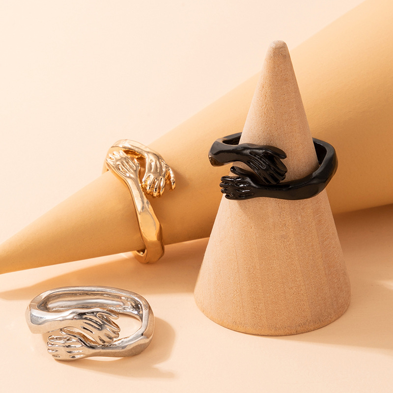 fashion simple palm hug open ring