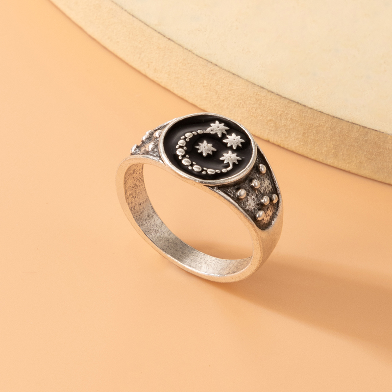 simple retro style hollow butterfly sunflower sun flower alloy ring