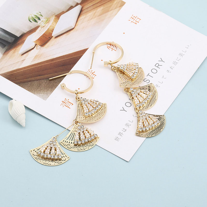Temperament and personality exaggerated Chinese style hollow earringspicture5