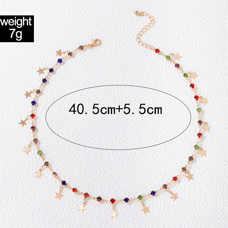 fashion alloy geometric single-layer irregular simple chain necklace wholesale