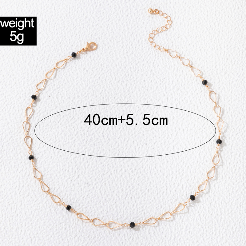 fashion alloy geometric single-layer irregular simple chain necklace wholesale