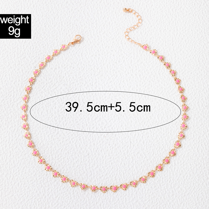 fashion alloy geometric single-layer irregular simple chain necklace wholesale