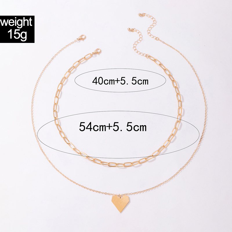 fashion alloy geometric single-layer irregular simple chain necklace wholesale