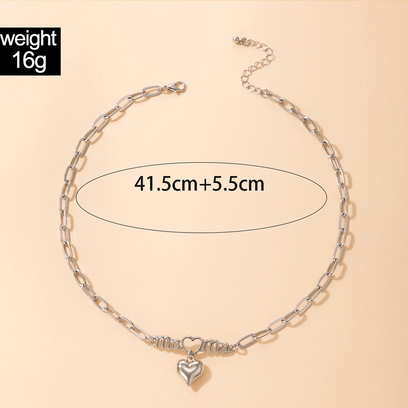 fashion alloy geometric single-layer irregular simple chain necklace wholesale