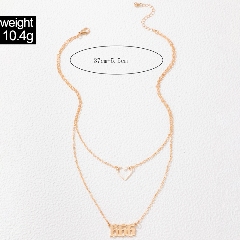 fashion alloy geometric single-layer irregular simple chain necklace wholesale