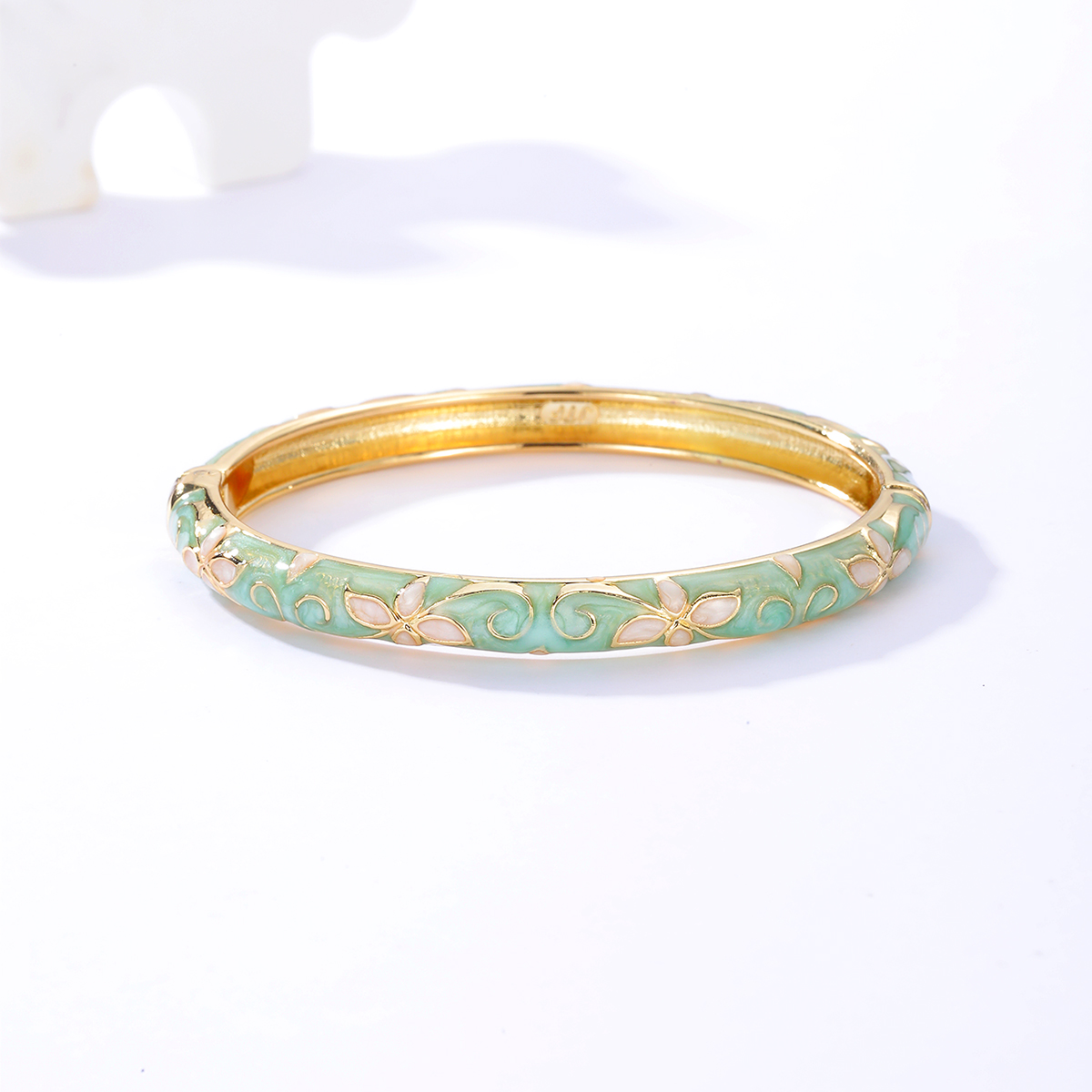 retro ethnic style enamel electroplating 18K gold alloy bracelet