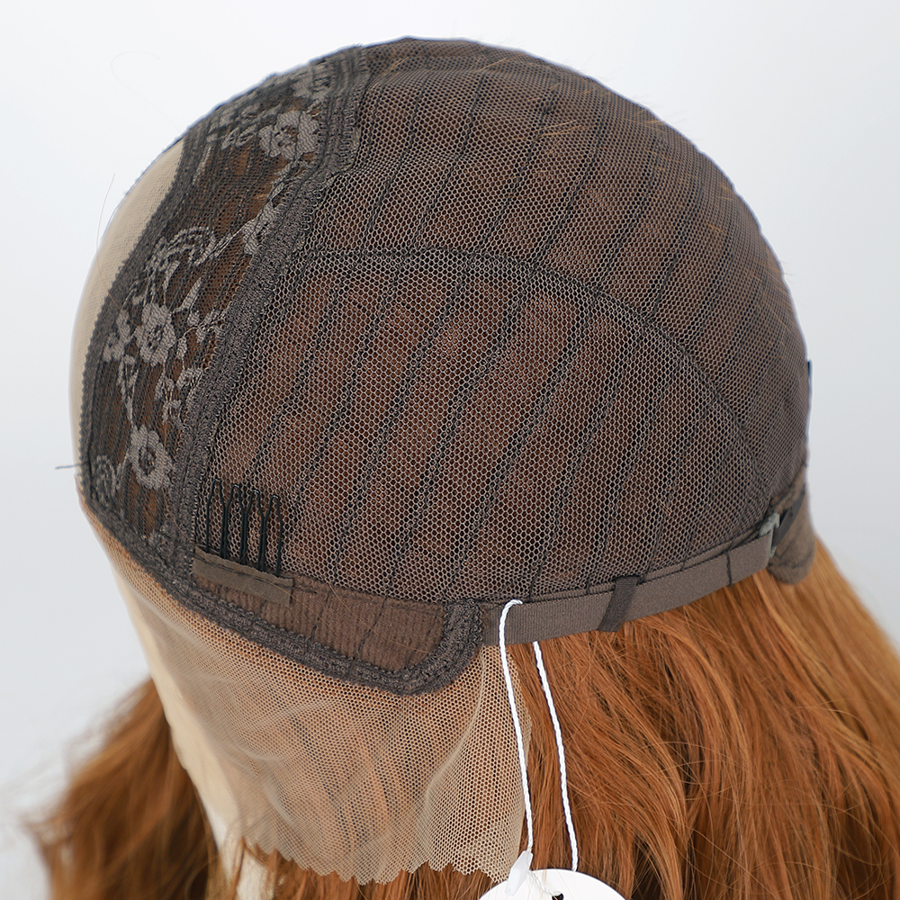 Mittelteil der Frauen lange lockige Haare Spitze Wasserkruselung Chemiefaser Kopfbedeckung Perckenpicture6