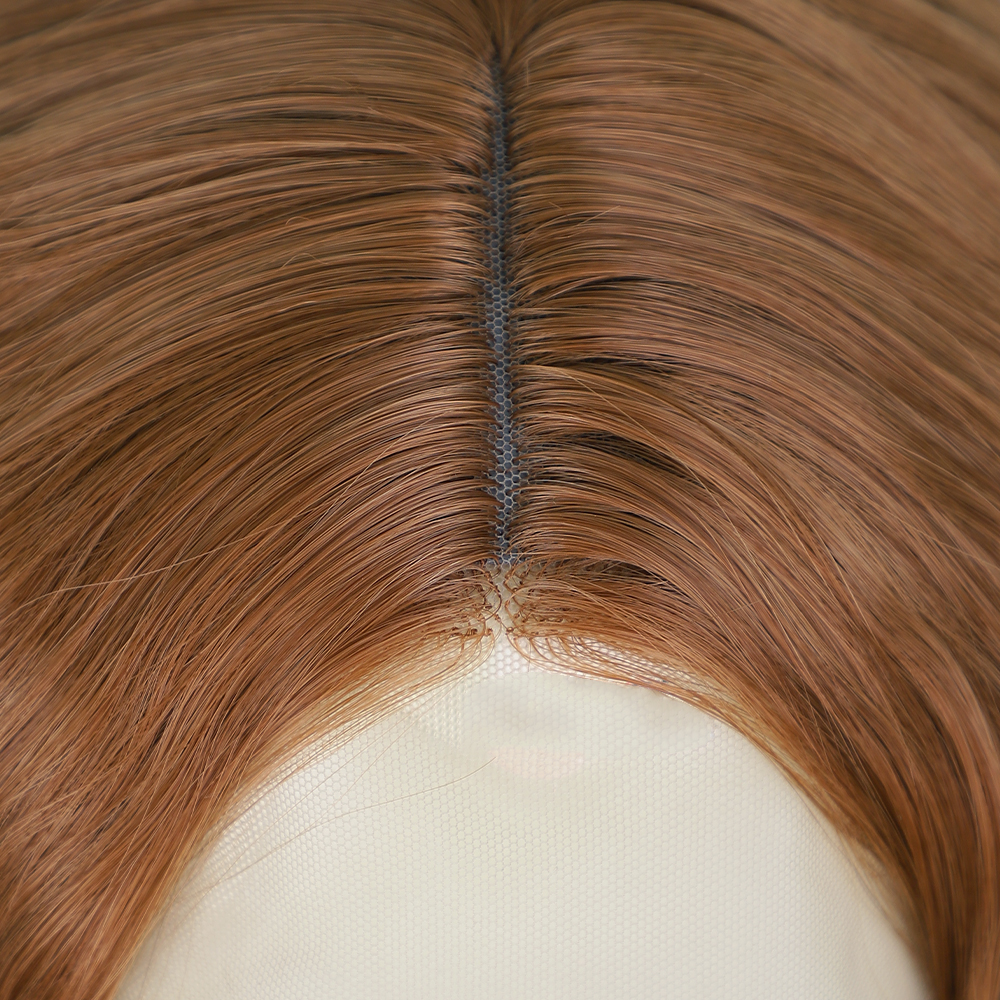 Mittelteil der Frauen lange lockige Haare Spitze Wasserkruselung Chemiefaser Kopfbedeckung Perckenpicture7