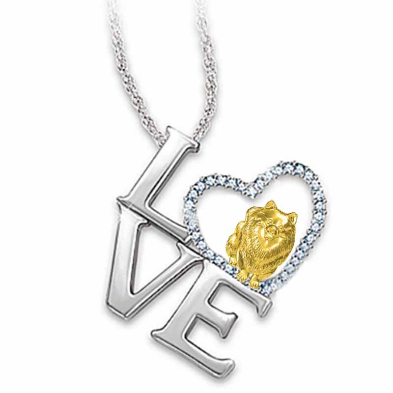 Foreign trade explosion necklace Europe and the United States love diamond letter alloy animal necklace simulation dog pendantpicture4