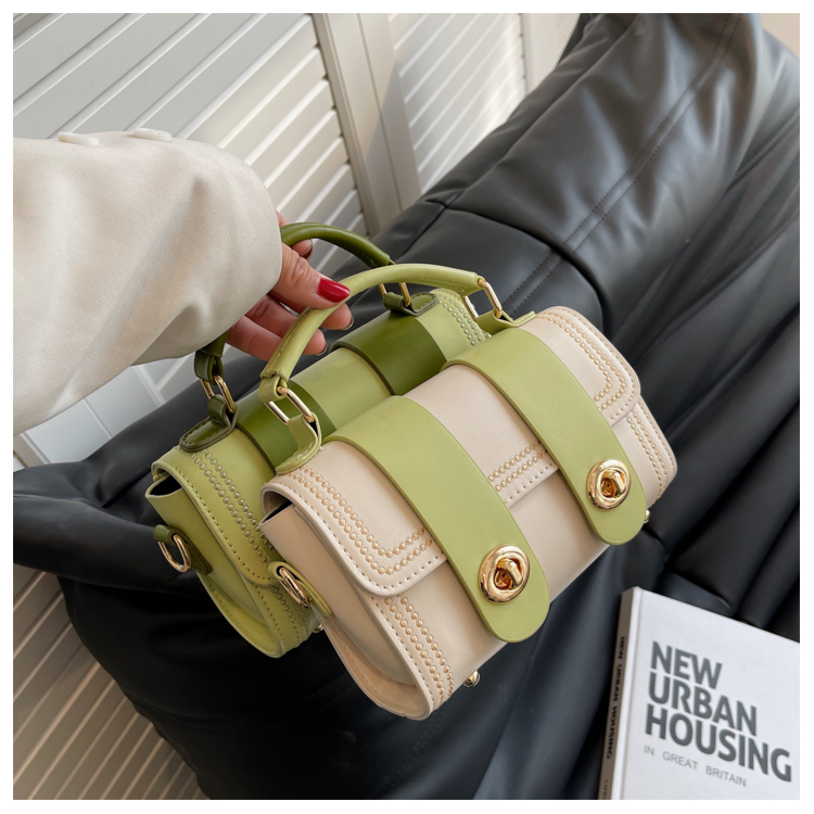 Net red popular small bag female 2022 spring new trendy highend texture wild fashion handbag Boston bagpicture5