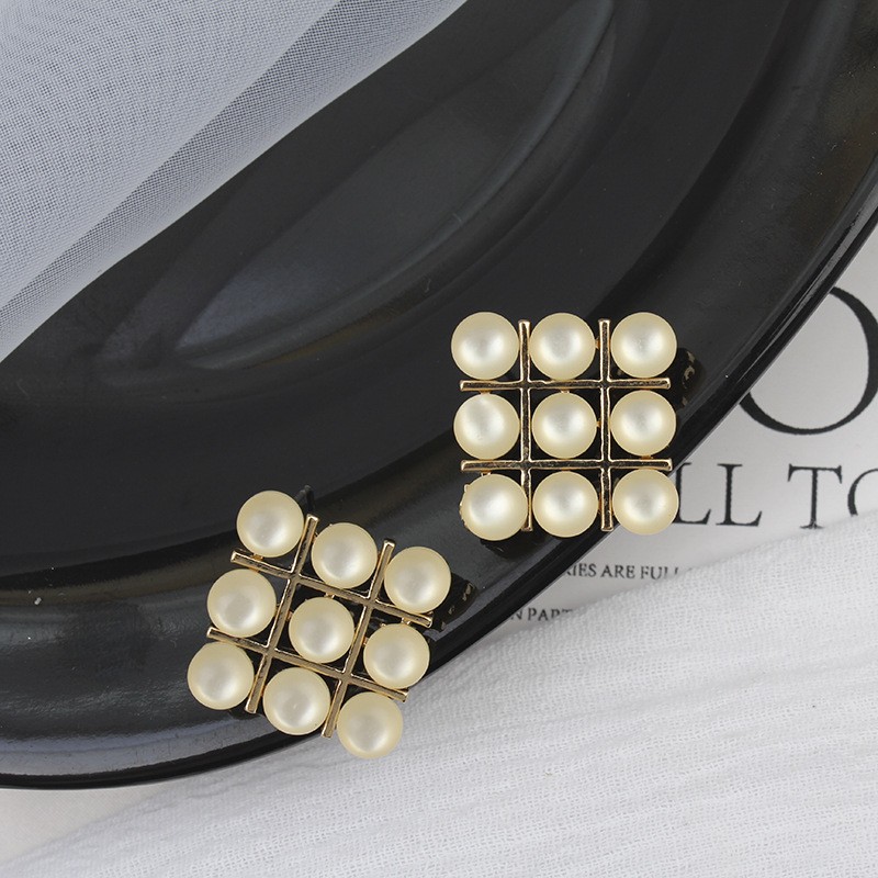 Nouvelle Core du Sud Dongdaemun personnalit temprament simple atmosphre boucles doreilles en perles rondes bien formes boucles doreilles de style coren Ruili pour femmespicture1