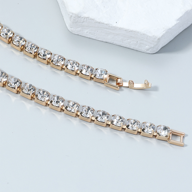 Fashion Jewelry Chain Rhinestone Crystal Necklace